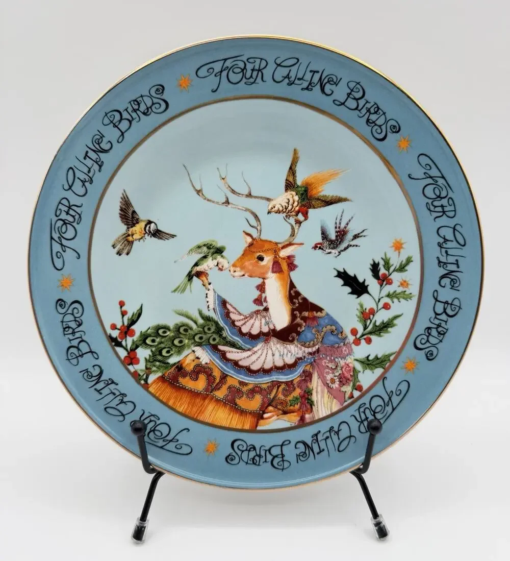Anthropologie Phannapast Taychamaythakool 12 Days of Christmas Dessert Plate #4